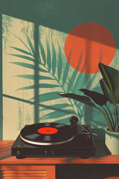 Alter Plattenspieler in Sunshine von Imperial Art House