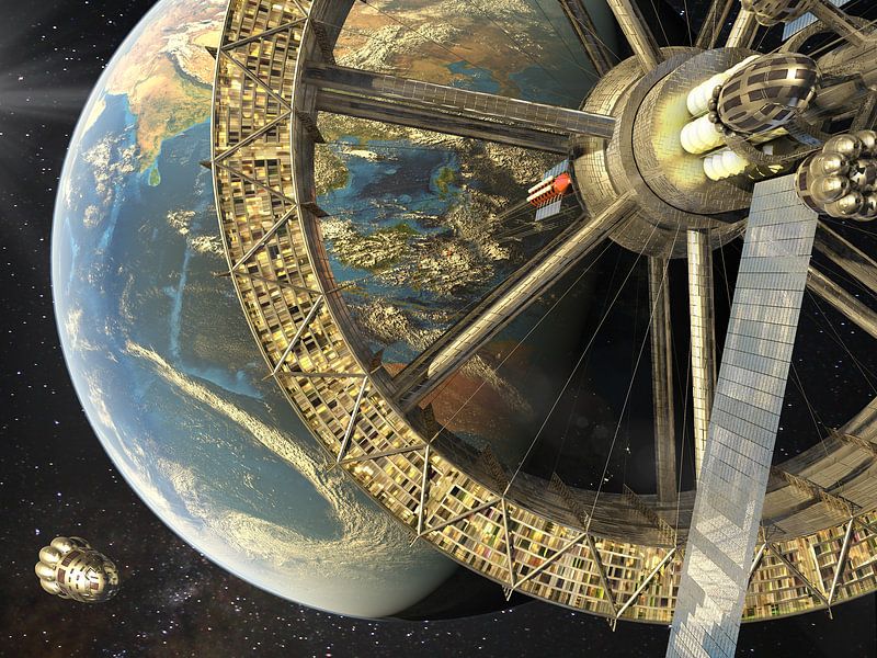 L'ascenseur spatial de Sulawesi par Frans Blok - des photos, de l'art et des autres décorations murales