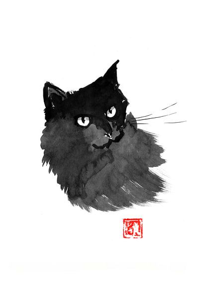 cool black cat par Péchane Sumie