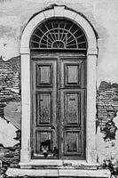 Chatière en noir et blanc