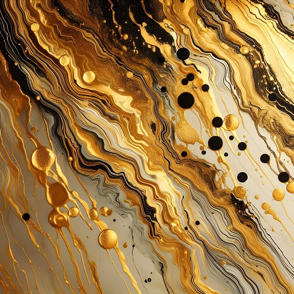 Gold abstrakt von Jessica Berendsen