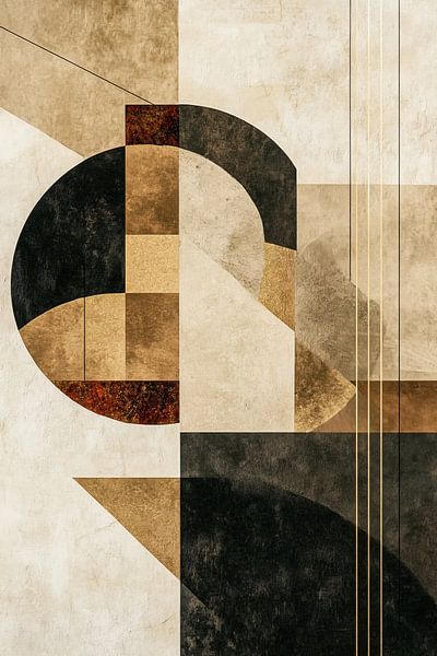 Décor zen | Beige Abstrait Rouille par Zen et Plus