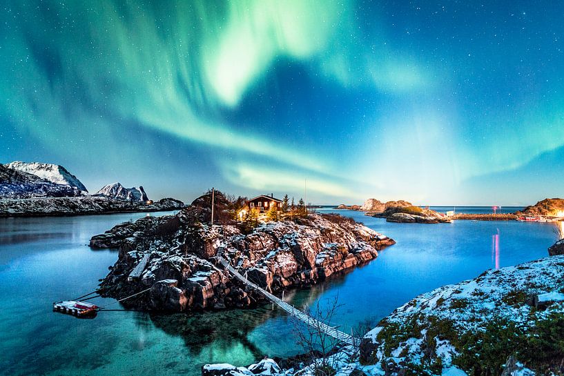 Polarlichter über der Insel Senja, Norwegen von Sascha Kilmer