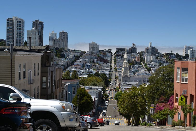 Hoogteverschil in San Francisco van Lars Bruin
