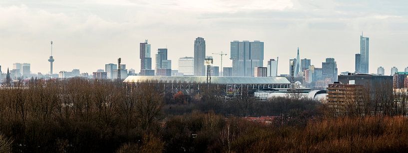 De Kuip Feijenoord Rotterdam avec des lumières par Midi010 Fotografie