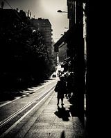 Urbane Kontraste in Schwarz und Weiß - ein Spiel aus Licht und Schatten