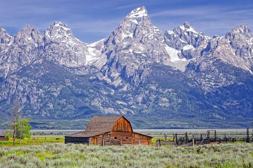 Grand Tetons Barn by Peter Bongers