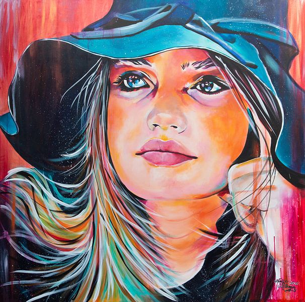 Mädchen mit Hut von Neeltje Schilleman