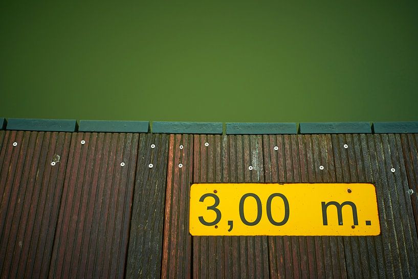 Three meters is the depth of the water by Jenco van Zalk