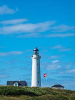 The lighthouse Hirtshals Fyr in Denmark