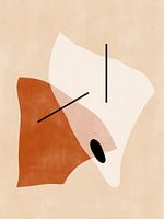 Geometrische vormen in aardetinten