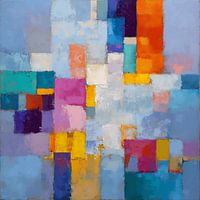 Blocs de couleurs en équilibre