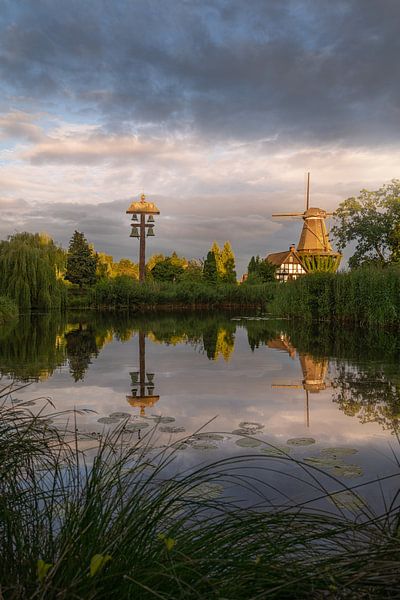Reflection in the mill museum Gifhorn by Marc-Sven Kirsch