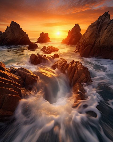 Sonnenuntergang am Meer von fernlichtsicht