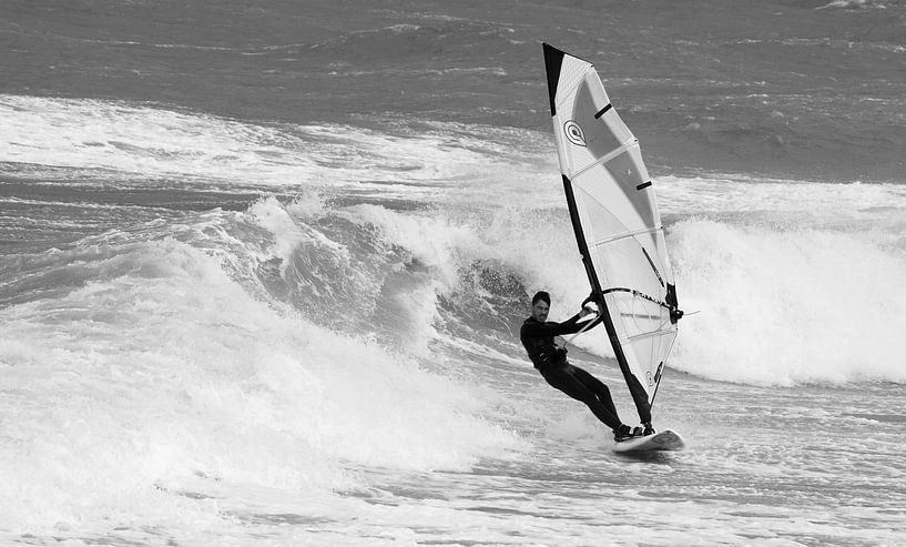 Surfer in Domburg von MSP Canvas