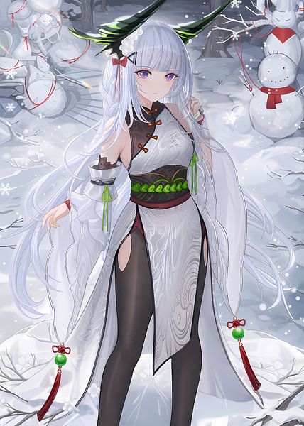 Anime Girl en hiver par Kaua Araujo