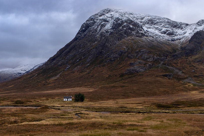 Einsame Hütte, Glencoe Schottland von Bob Slagter