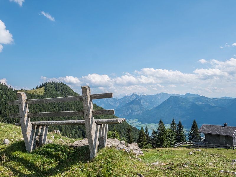 Blick über die Alpen im Salzburger Land in Österreich von Animaflora PicsStock