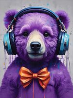DJ  violet Bear-y Cute
