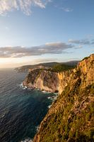 Zonsondergang aan de kust van het Griekse eiland Zakynthos
