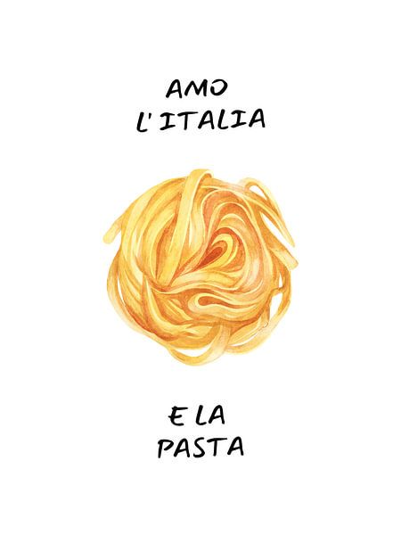 J'aime l'Italie et les pâtes par Kim Karol / Ohkimiko