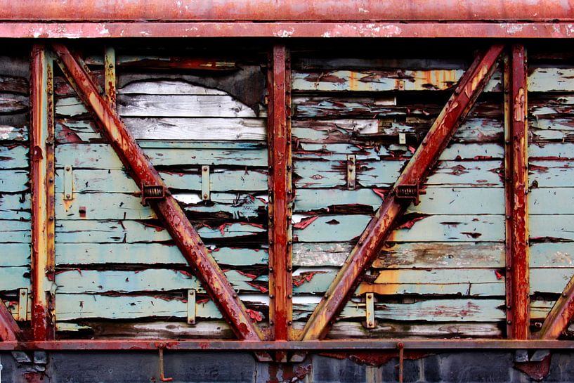 Verwitterter Zugverband -5- von Henk Langerak