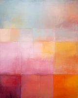 Modern und abstrakt in Pastellfarben