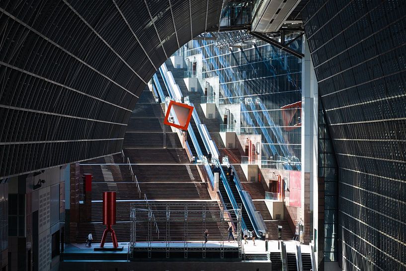 Kyoto Station Escalators and Glass Facade by Matthias Hauser