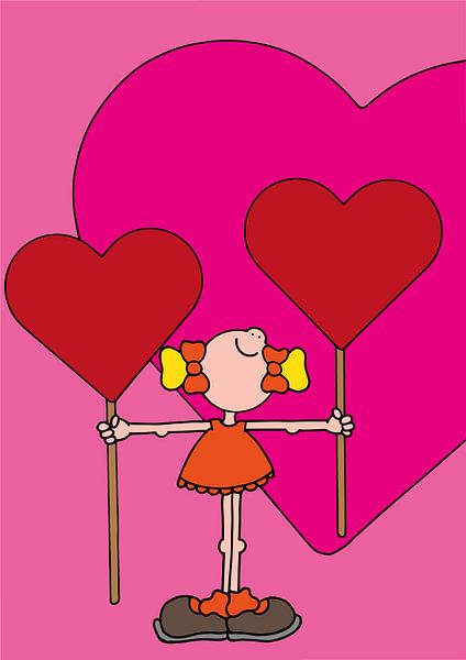 Mädchen mit Lollipops - Kinderzimmer von Annemarie Broeders