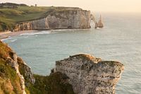 Soleil du soir sur les falaises d'Etretat - Magnifique Normandie