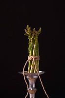 Stilleben grüner Spargel