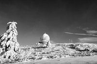 Schneelandschaft in der Rhön, Wasserkuppe mit Radom 1