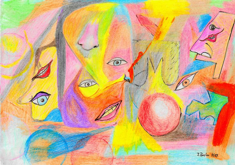 Glückliche Gesichter von Johann Bucher