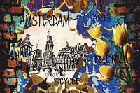 Tulpen aus Amsterdam, Mokum, Holland, digitale Kunst