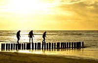 Stangentanz am Strand von Ameland