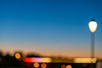 Onscherpe zonsondergang in Luxemburg