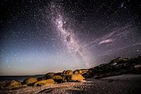 Ciel étoilé au bord de la mer