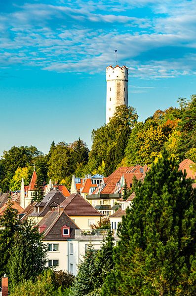 Altstadt Ravensburg mit Mehlsack in Oberschwaben Deutschland von Dieter Walther