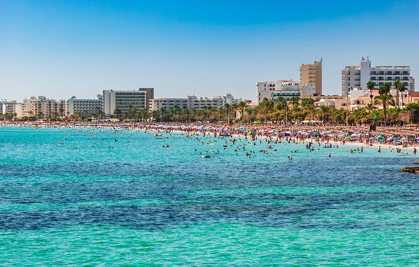 Strand Cala Millor am Meer auf Mallorca, Spanien Balearische Inseln von Alex Winter