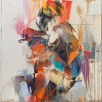 Abstrakte Malerei | Intensiver Tanz der Farben und Formen