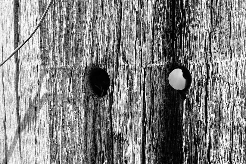 Kijkgaatje hout  von Stef De Vos