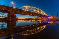 Le pont d'Arnhem RIjn prêt pour la finale de la coupe