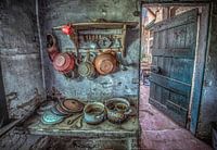 Küche in einem verlassenen Bauernhaus