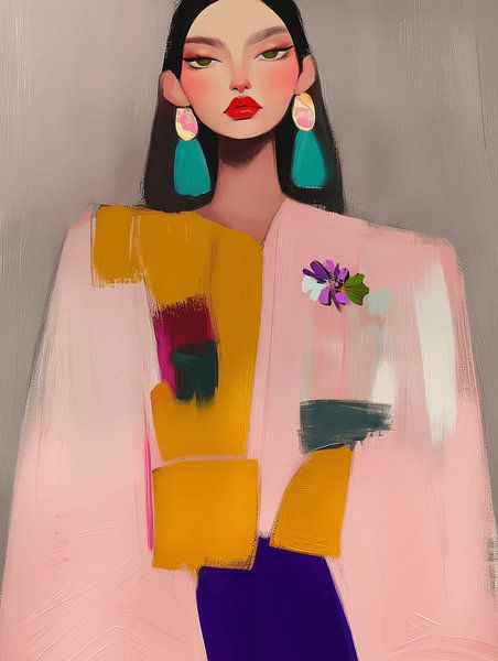 Modern eclectic portrait by Carla Van Iersel