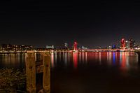 Rotterdam skyline Willemsbrug Erasmus Bridge