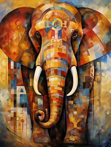 Éléphant abstrait par Imagine