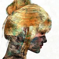 Abstraktes Porträt Frau