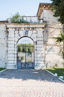 Steel entrance gate in Peschiera