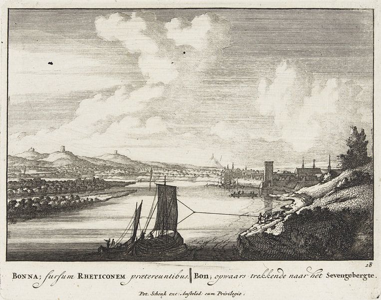 Jan van Call (I), View of Bonn and the Seven Hills, 1694 - 1697 by Atelier Liesjes