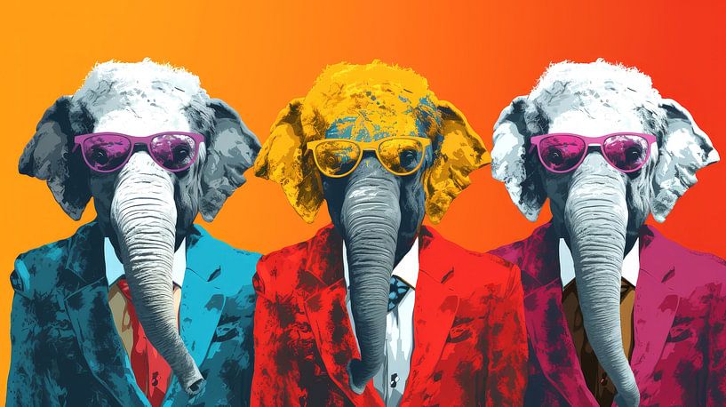 Warhol : Les éléphants par ByNoukk